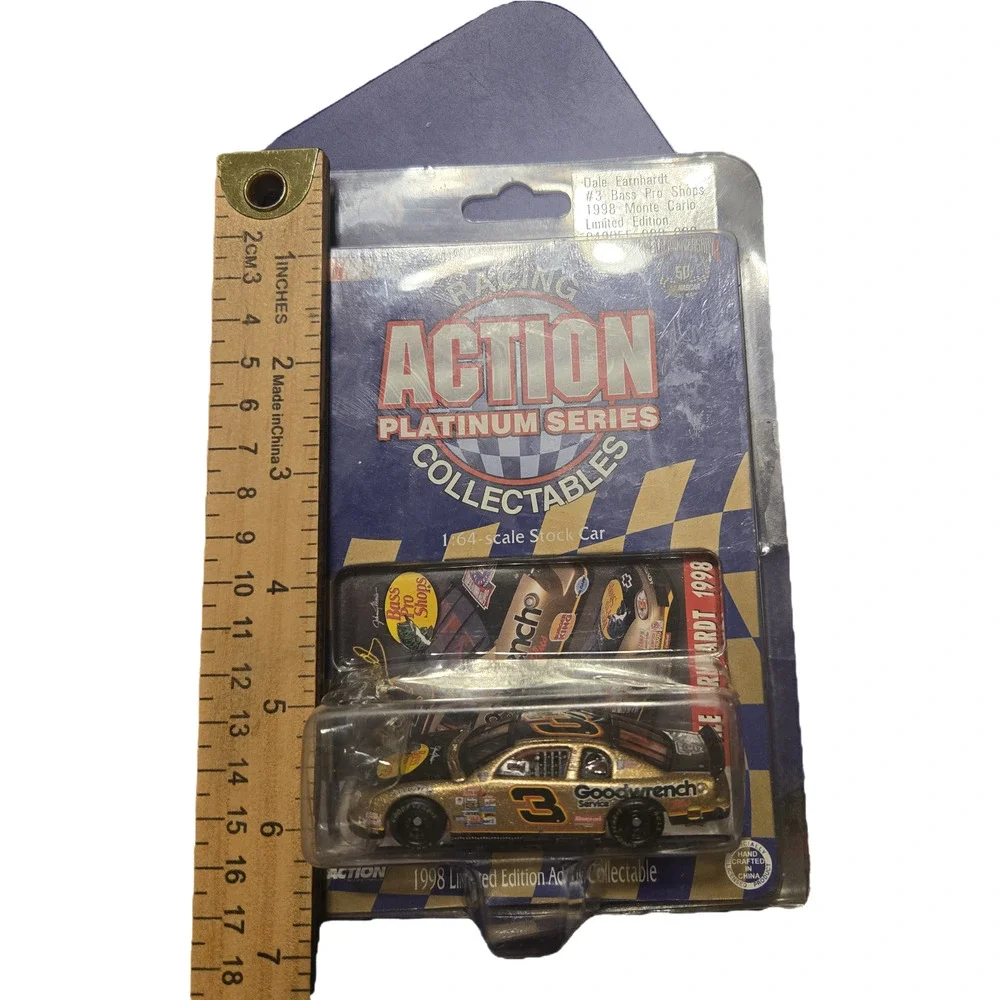 Dale Earnhardt #3 Bass Pro Shops Gold 1998 Monte Carlo 1:64 Action Platinum